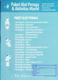 Paket Alat Peraga & Aktivitas Murid: Mempelajari Firman Allah