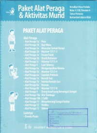 Paket Alat Peraga & Aktivitas Murid: Bertumbuh dalam Allah